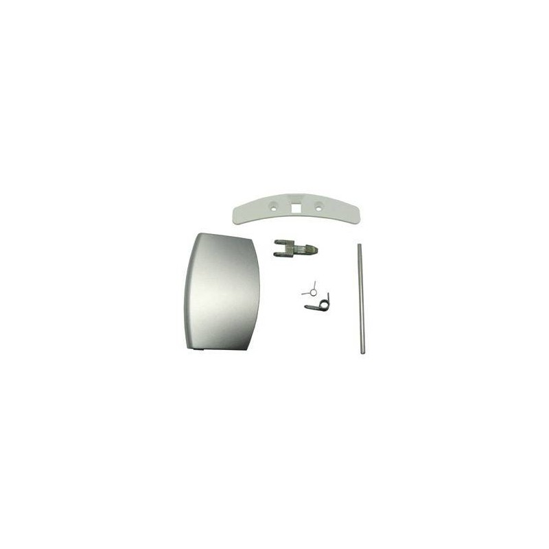 Kit maneta ojo de buey lavadora aeg 50289057007 maneta 21AE0033 + pestillo metalico pasador 2 muelles y ojo pestillo